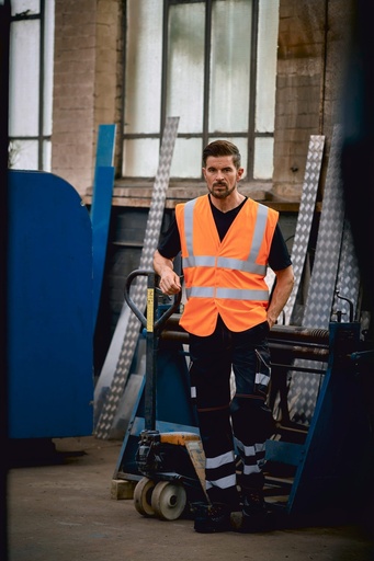 [HVW100ASFR] Gilet haute visibilité, LSF (chaleur et flamme) & antistatique