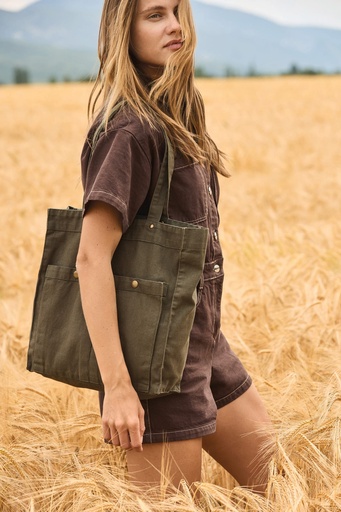 [KI3215] Sac à main à double poche frontale
