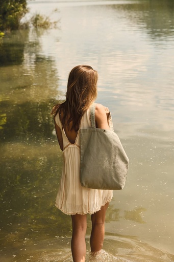 [KI3213] Sac shopping délavé en coton