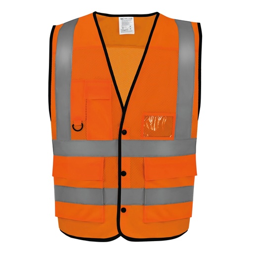 [HVW860] Gilet boutonné haute visibilité Eco Superior