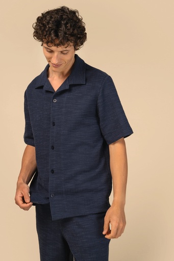 [SP530] Chemise à manches courtes texturée homme
