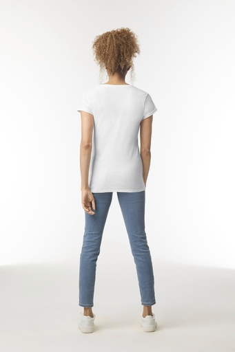 [64V00L] T-shirt femme col v Softstyle