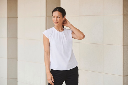 [H597] Top col plissé femme