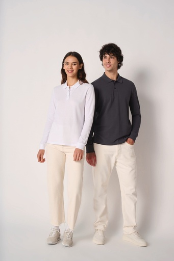 [IB291] Polo piqué LSL femme