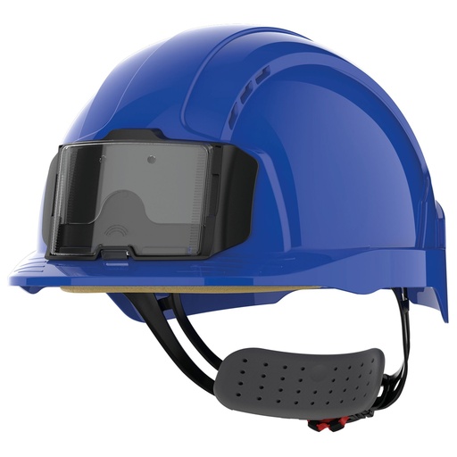 [AJB173-400-100] Casque de sécurité EVOLite® avec porte badge, ventilé, serrage crémaillère