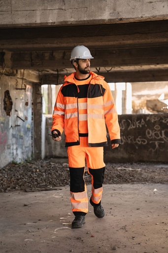 [EOSP] Hi-Vis Parka avec poche poitrine noire