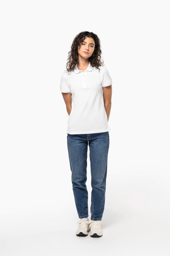 [K291] Polo piqué manches courtes femme