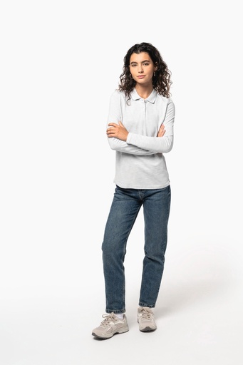 [K244] Polo manches longues femme