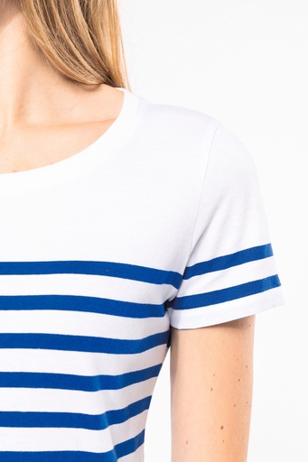 [K3034] T-shirt marin col rond Bio femme