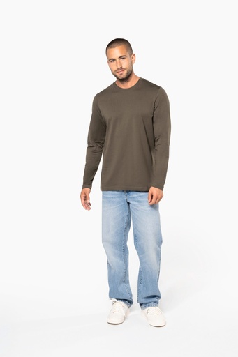 [K359] T-shirt col rond manches longues homme