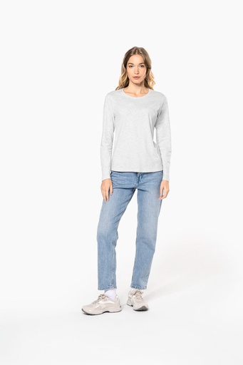 [K383] T-shirt col rond manches longues femme
