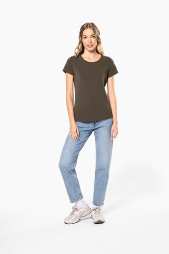 [K3013] T-shirt col rond manches courtes femme