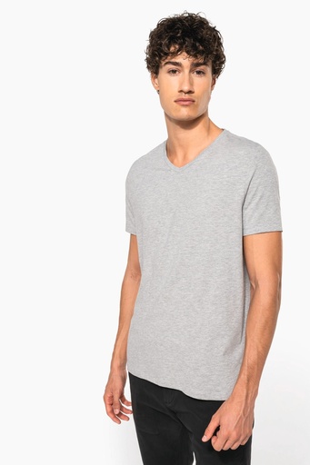 [K3014] T-shirt manches courtes col V homme