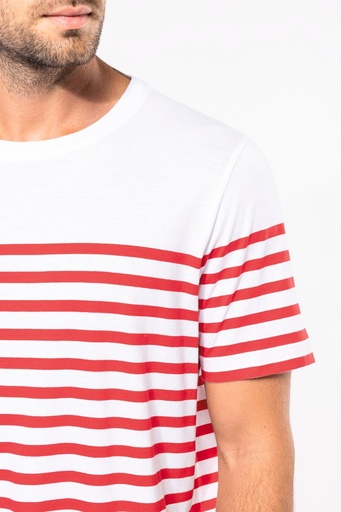 [K3033] T-shirt marin col rond Bio homme