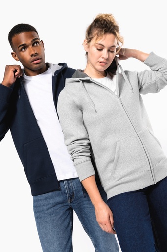 [K444] Sweat-shirt zippé capuche unisexe