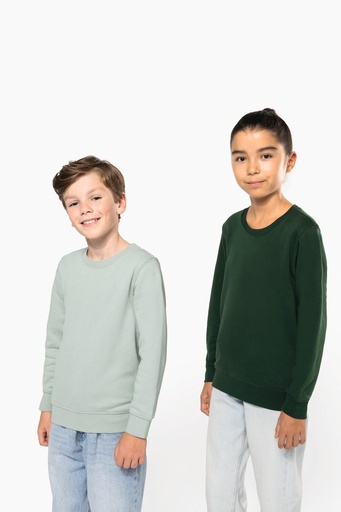 [K4026] Sweat-shirt écoresponsable col rond enfant