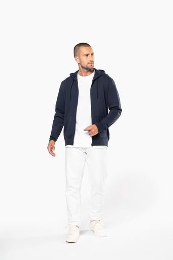 [K4030] Sweat-shirt écoresponsable zippé à capuche homme