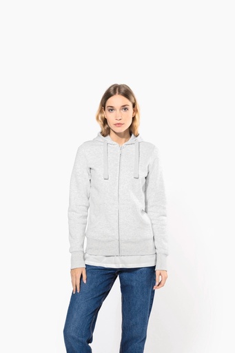 [K464] Sweat-shirt zippé capuche femme