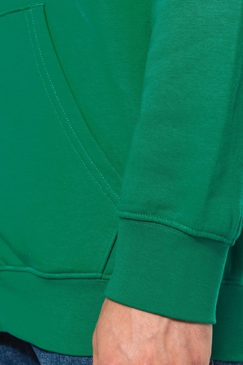 [K466] Sweat-shirt zippé capuche contrastée