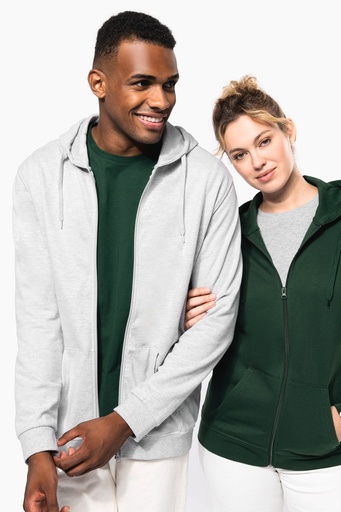 [K479] Sweat-shirt zippé capuche unisexe