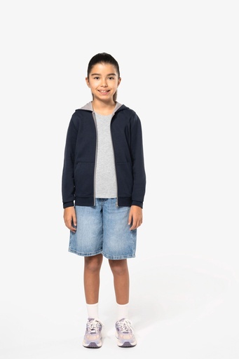 [K486] Sweat-shirt zippé capuche enfant