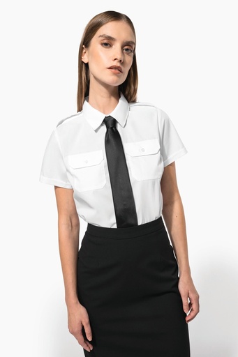 [K504] Chemise pilote manches courtes femme