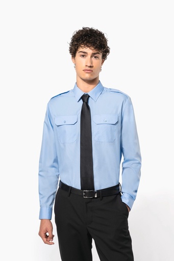 [K505] Chemise pilote manches longues homme
