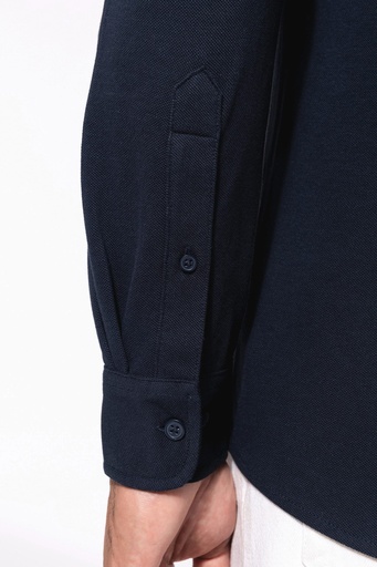 [K508] Chemise maille piquée manches longues