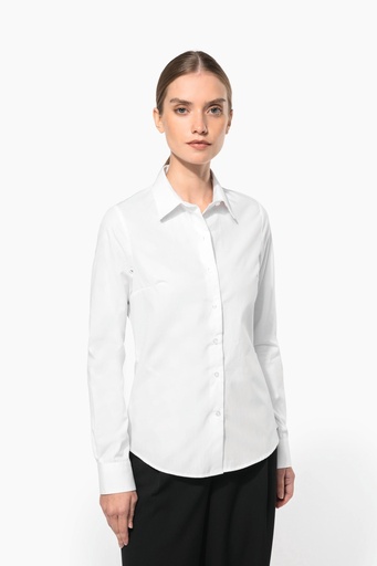 [K510] Chemise popeline manches longues femme