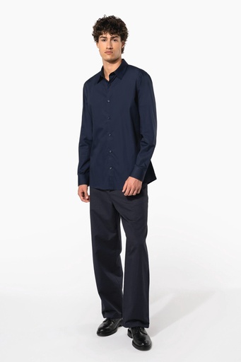 [K513] Chemise popeline manches longues homme