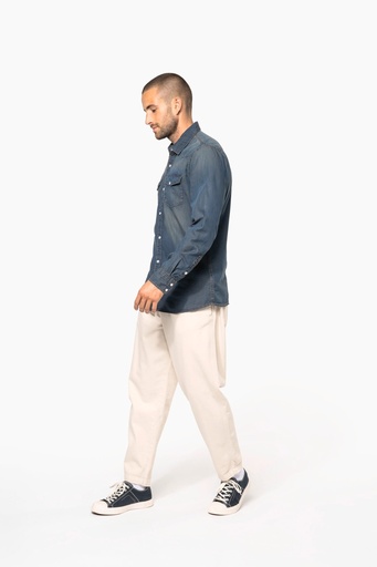 [K519] Chemise denim manches longues