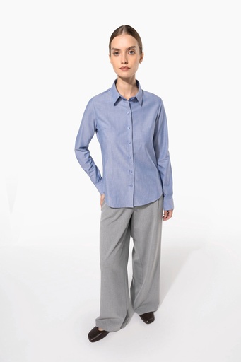 [K534] Chemise Oxford manches longues femme