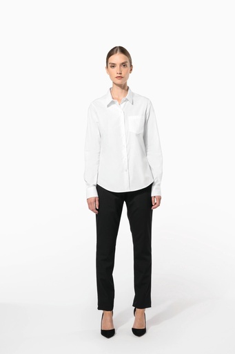 [K542] Chemise popeline manches longues femme