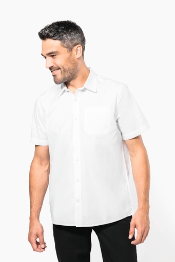 [K543] Chemise popeline manches courtes