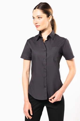 [K544] Chemise popeline manches courtes femme