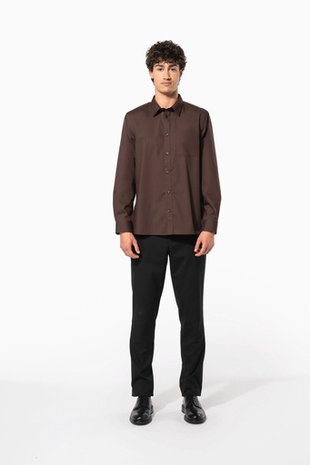 [K545] Chemise popeline polycoton entretien facile homme