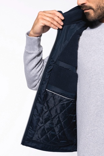 [K659] Bodywarmer doublé polaire homme