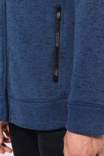 [K9106] Veste zippée chinée homme