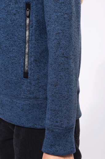 [K9107] Veste zippée chinée femme