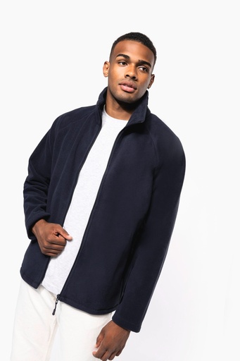 [K917] Veste micropolaire zippée manches raglan homme