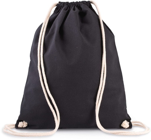 [KI0139] Sac à dos en coton bio avec cordelettes