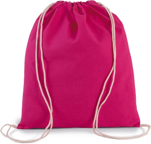 [KI0147] Petit sac à dos en coton bio avec cordelettes