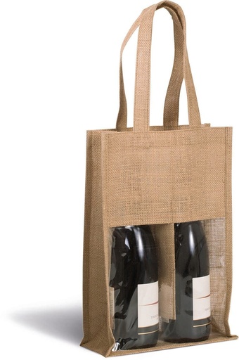 [KI0268] Sac porte-bouteilles en jute