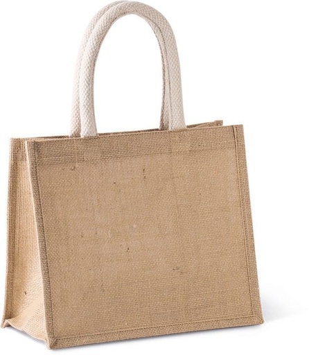 [KI0273] Sac style cabas en toile de jute - modèle moyen